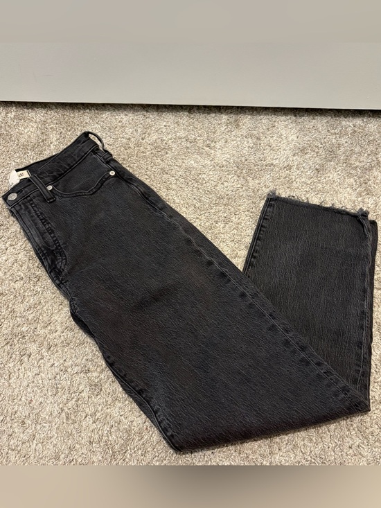 Madewell Denim - Madewell Men's Black Bootcut Jeans - Slightly Faded Finish